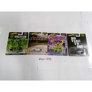 Hot Wheels Pop Culture Lot 4 TMNT Scooby Doo Jay Leno 007 Diecast NEW HXD63